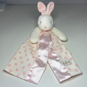 Bunnies by the Bay Carrots Pink Polka Dot Bunny Lovey Baby Security Blanket READ